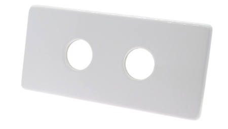 Декоративная розетка 150_70 L50 двойная белая