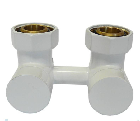 Присоединительный узел SCHLOSSER белый проходной